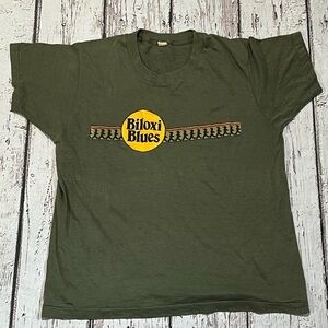 Vintage 1980s Biloxi Blues Movie Hollywood Screen Stars Graphic Tee Top Shirt